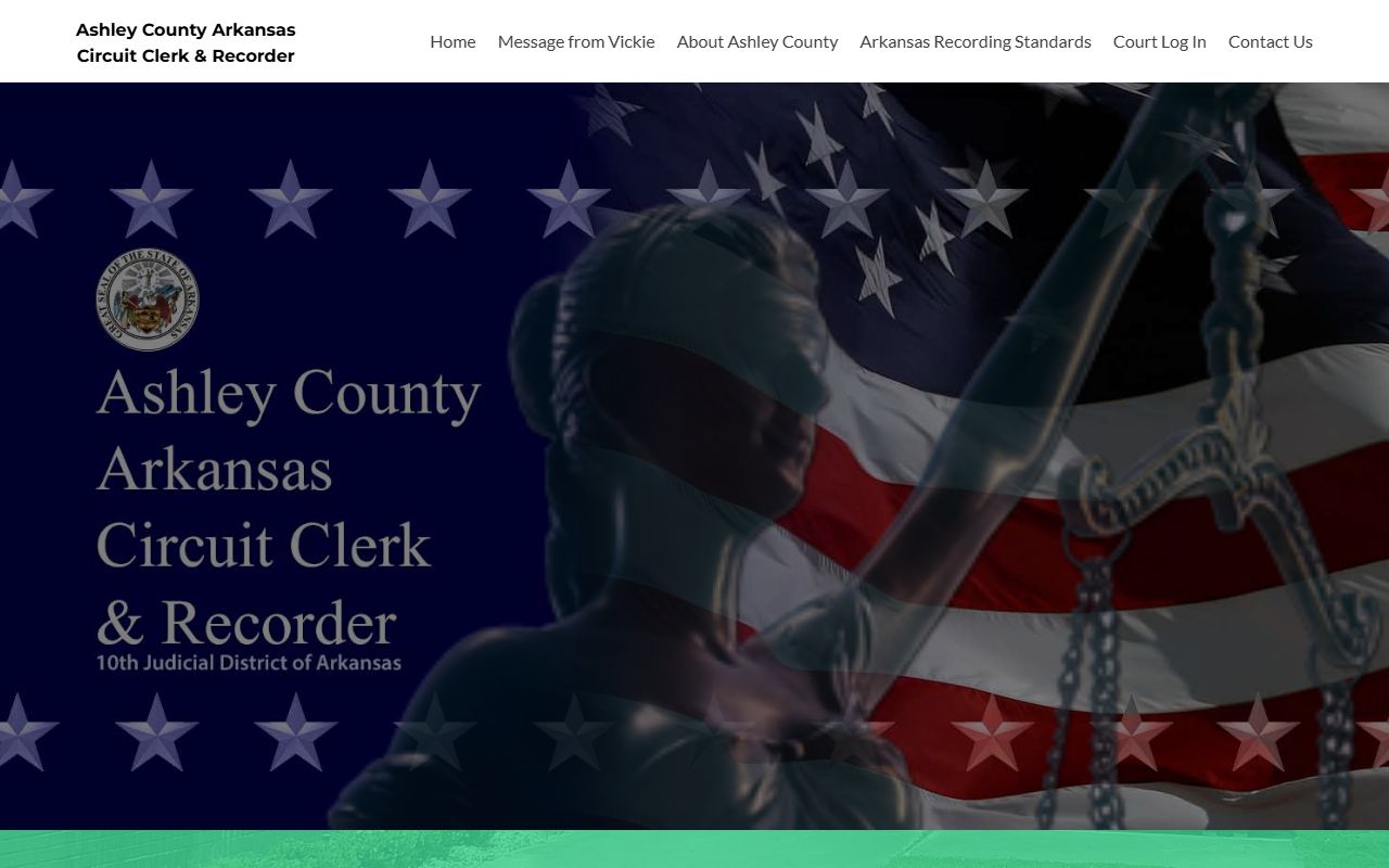 Ashley County Circuit Clerk website for traffic ticket and court records in Ashley County Arkansas